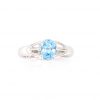 Bague Grenouille - Or blanc 18 carats et Aigue Marine 5