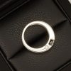Bague de fiançailles - Solitaire épuré or gris et diamants 4