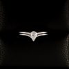 Bague "Nous Deux" - Diamant Poire et Or blanc 3