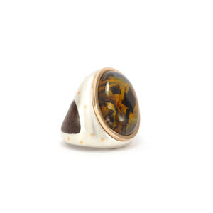 Bague "Nouveau Monde" - Pietersite et argent