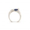 Bague Feuille - Or 18k et Saphir 2