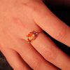 Bague Exquise - Or Jaune et Saphirs 8