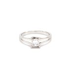 Solitaire Elyseum - Diamant Princesse et Or 18k_vig2
