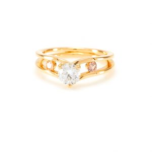 Solitaire Malaya - Or jaune 18k et Diamant 2