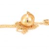 Pendentif Golden, or diamant et perle 6