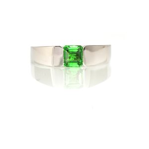 Bague Popin's, Or blanc 18k, Grenat Tsavorite 2