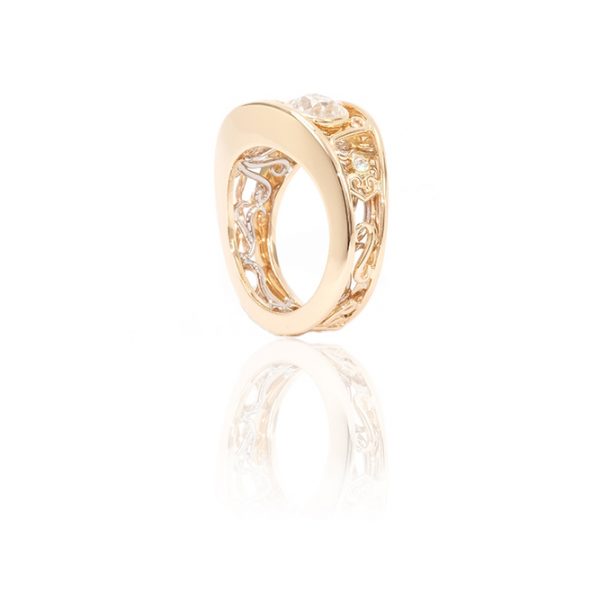 Bague Dualità, or jaune et blanc 18k, diamants 3