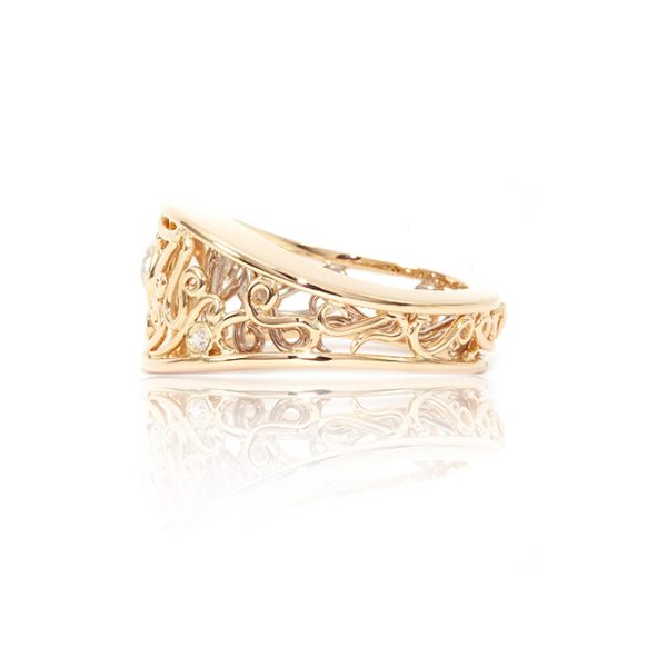 Bague Dualità, or jaune et blanc 18k, diamants 6