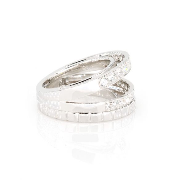 Bague en or 18k, diamants 2