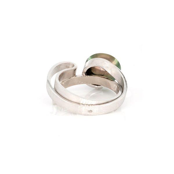 Bague Or, perle et diamants