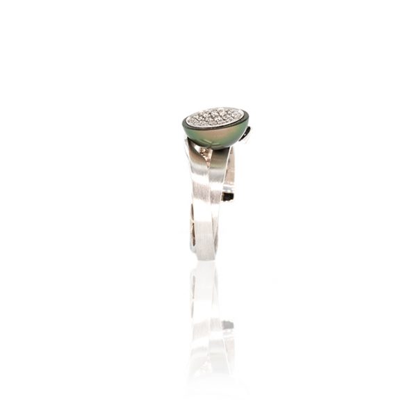 Bague Or, perle et diamants