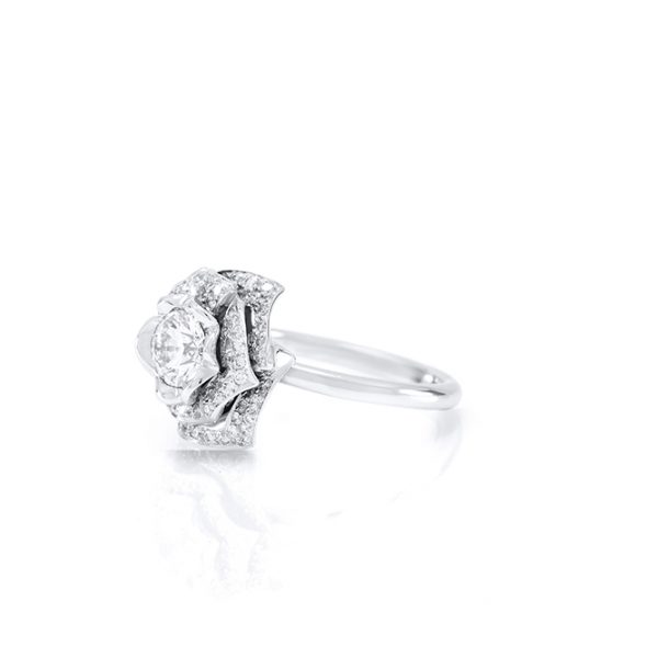 Bague Carmen, Or blanc et diamants 5