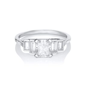 Bague or blanc et diamant Radiant 8