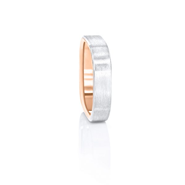 Alliance Carrée, or rouge et blanc 18k 3