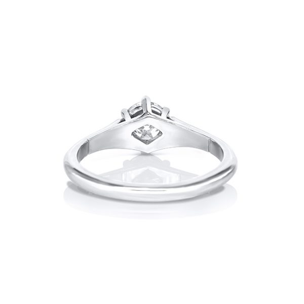 Solitaire Platine et diamant 5