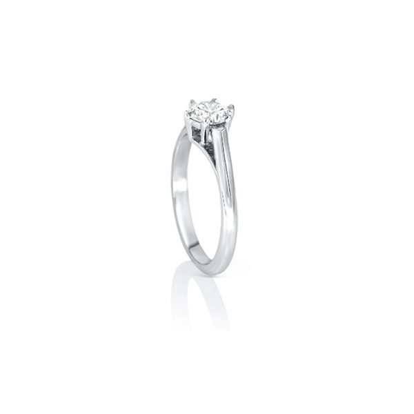 Solitaire Platine et diamant 4
