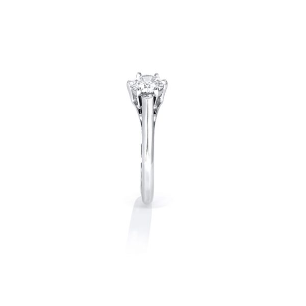 Solitaire Platine et diamant 3