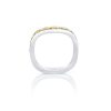 Or blanc palladié 18k, diamant jaune jonquille 3