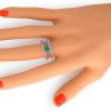 or blanc, emeraude, saphirs rose et diamants 2
