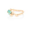 Bague en or rouge 18 carats et zircon 6