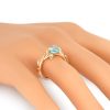 Bague en or rouge 18 carats et zircon 1