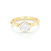 Solitaire Poséidon, or jaune et diamant 5