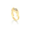 Or jaune 18K, ruban, diamant poire 4