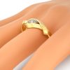 Or jaune 18K, ruban, diamant poire 3