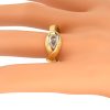 Or jaune 18K, ruban, diamant poire 2