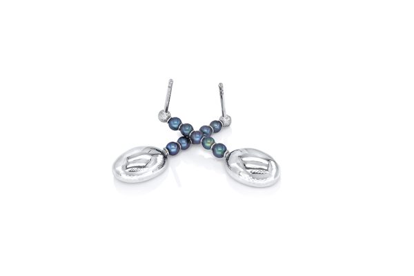 Boucles d'oreilles Phileas Fogg, or opale et perles 5