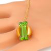 Pendentif or jaune, perle gold et péridot 8