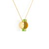 Pendentif or jaune, perle gold et péridot 9