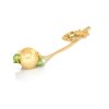 Pendentif or jaune, perle gold et péridot 1