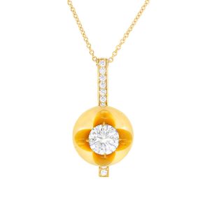 Perle gold et diamants 1 carat 6