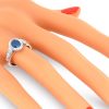 Or blanc, diamants et saphir 5