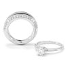 Bague modulable en or blanc 18k et diamants 1
