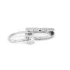 Bague modulable en or blanc 18k et diamants 8