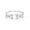 or blanc 18k, diamant et tresse en or 5