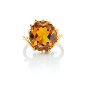 Bague Nest, Or et citrine 7