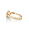 bague lily bleue, perle, zircon et or jaune 4